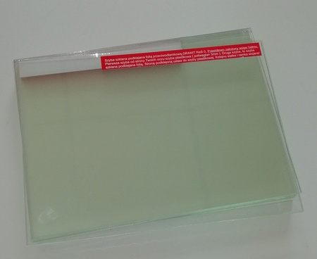 A glass lined pane for RES-3 type of helmets