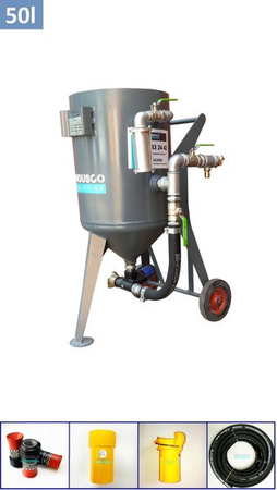 BASIC manual controlled sand blasting package 50L