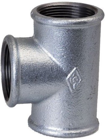 Galvanized tee connector, T-piece 90 Degree with female threads