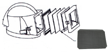 Visor mesh for ReS-3 type of helmets