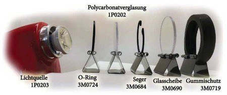 Szyby do lampy LED na hełm ReS-3 