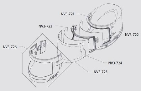 NOVA 3 helmet tear-off lens (50 pcs)