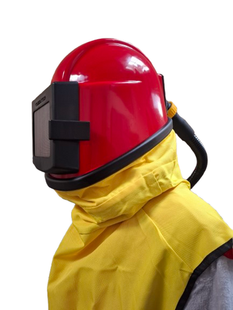 COMFORT helmet with a  regulator